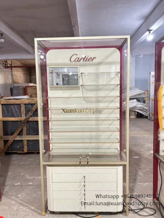 optical display cabinet stainless steel frame eyewear showcase1