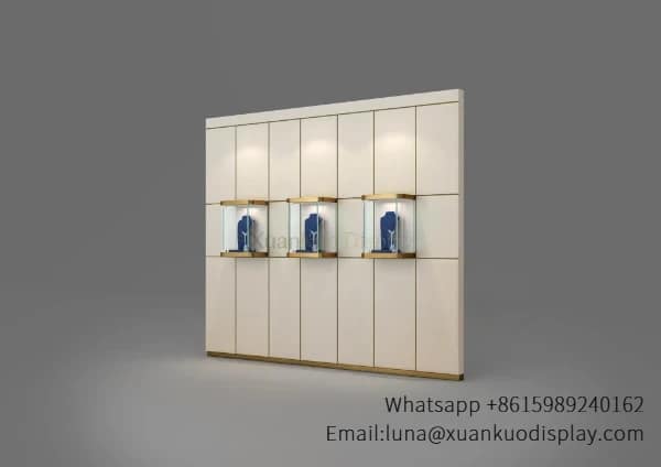 jewelry display box wall or table top glass box for jewelry retail boutique