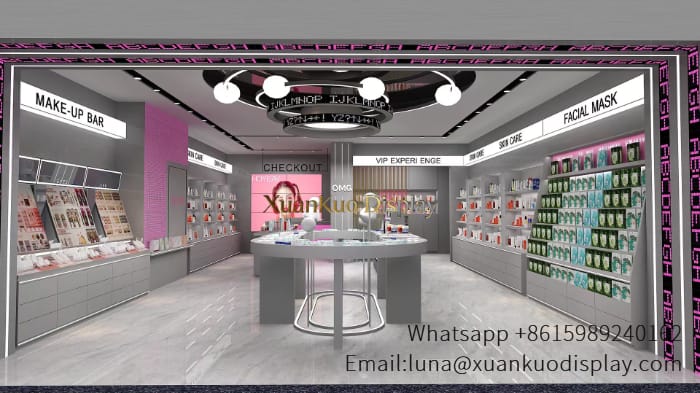 glass jewellery display cabinets grey led cosmetic display cabinet full beauty store makeup retail furniture