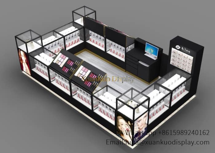 custom fragrance kiosk mall perfume booth fixture