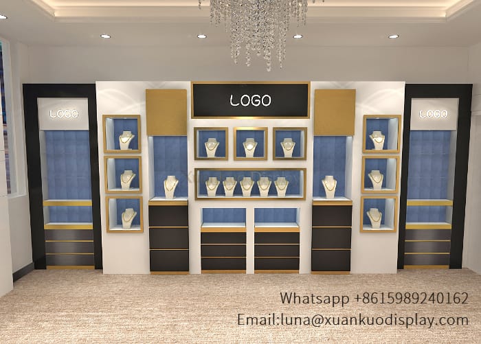 Wall Mounted Modular Jewellery Back Wall Display Shelf