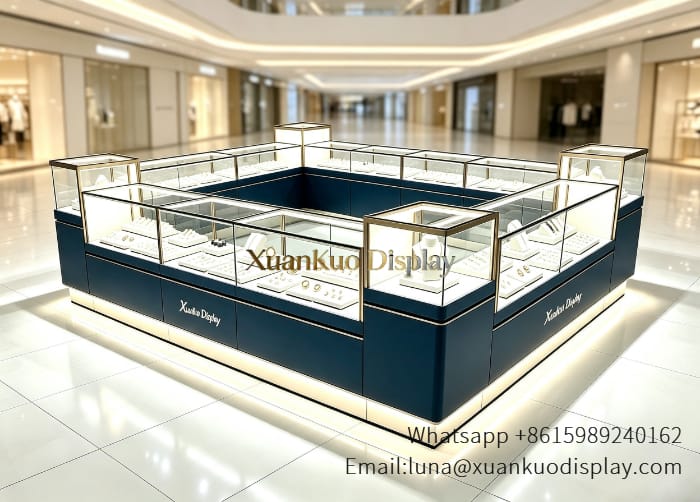 jewelry display kiosk for sale for shopping mall