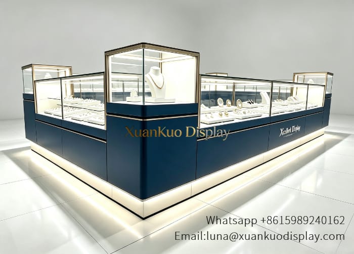 Interior view of jewellery retail booth