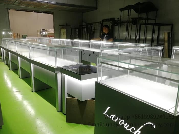 glass jewellery display cabinets jewelry kiosk design custom retail booth for jewellery product display