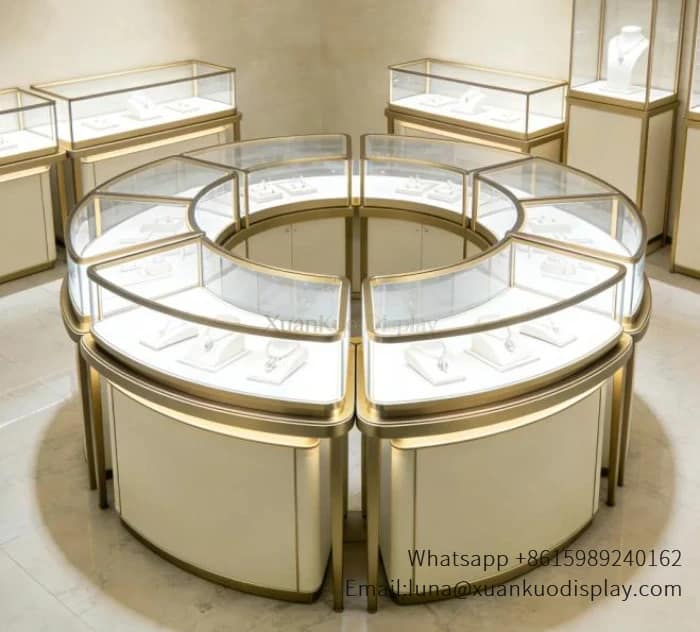 jewellery shop interior design Vietnam jewelry display shop furniture custom for luxury jewelry boutiques